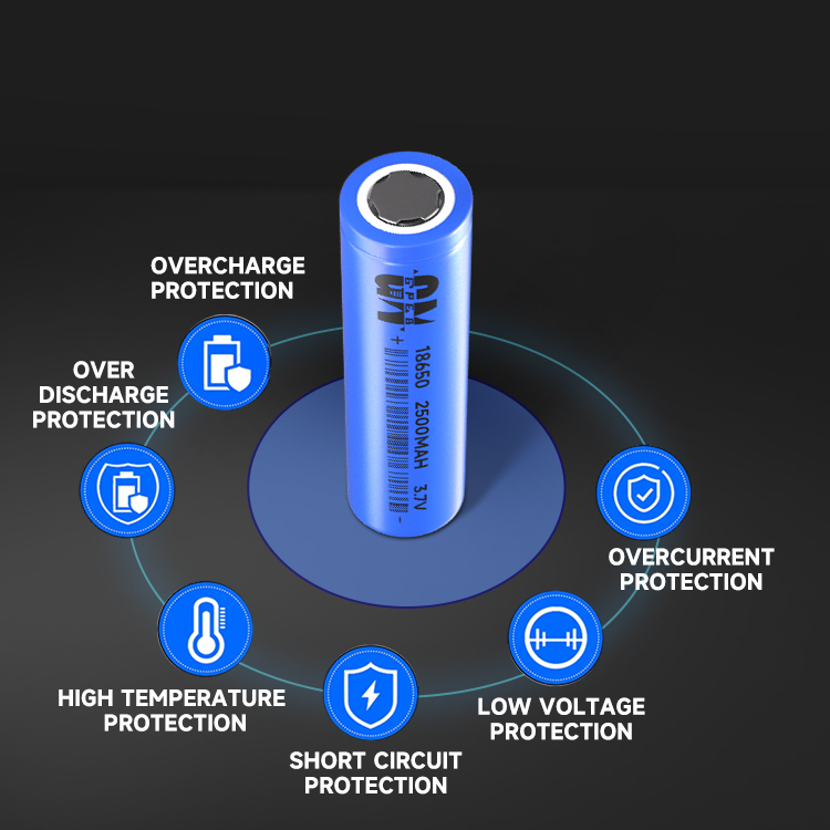 18650 2500mAh 3.7V